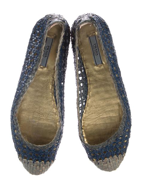 prada woven flat boots